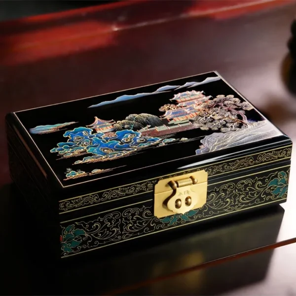 Chong Cai Shan Shui Jewelry Box